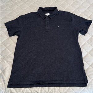 Rag & Bone Shirt Mens Large Black Polo Short Sleeve Logo Classic